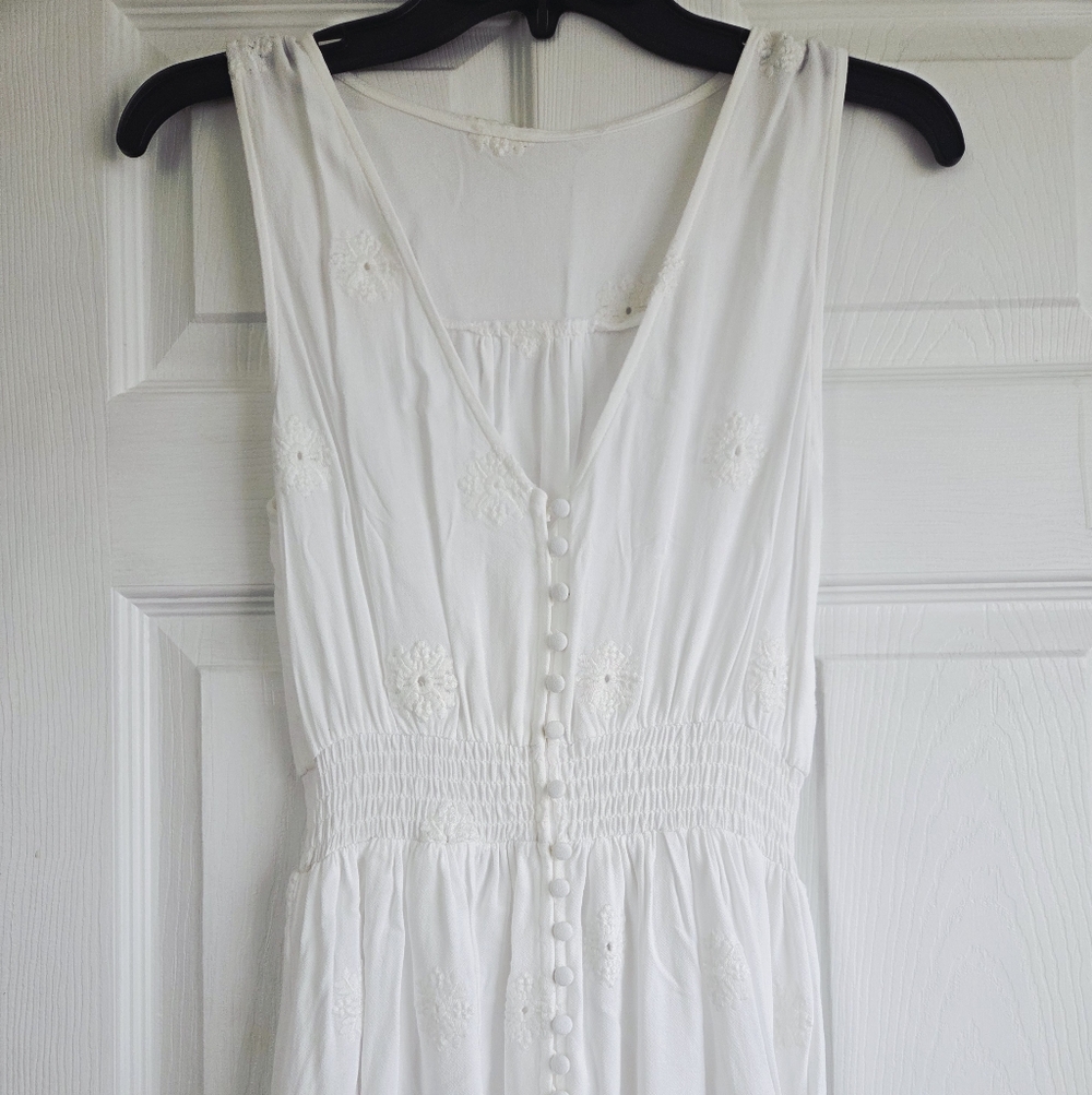 Forever 21 ✨️ Maxi White Sleeveless Dress Size XS - Picture 4 of 15